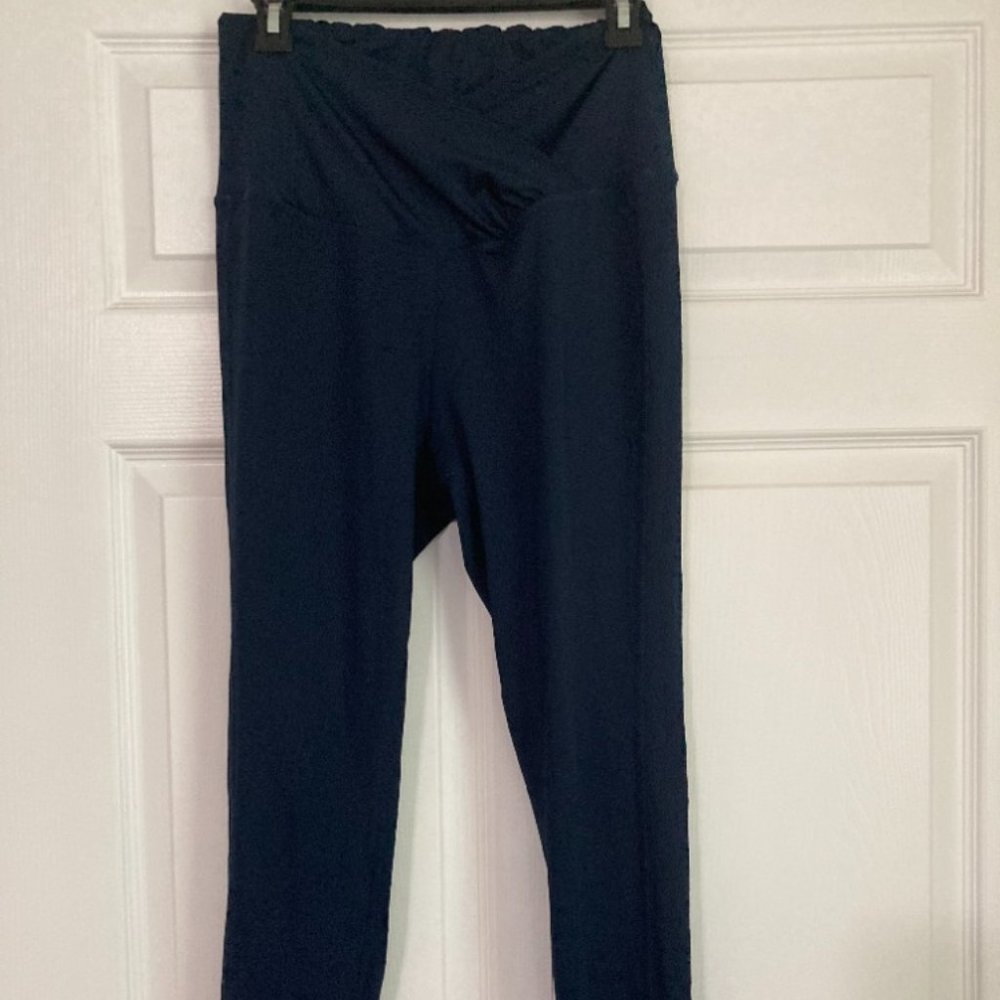 Maternity blue leggings size medium